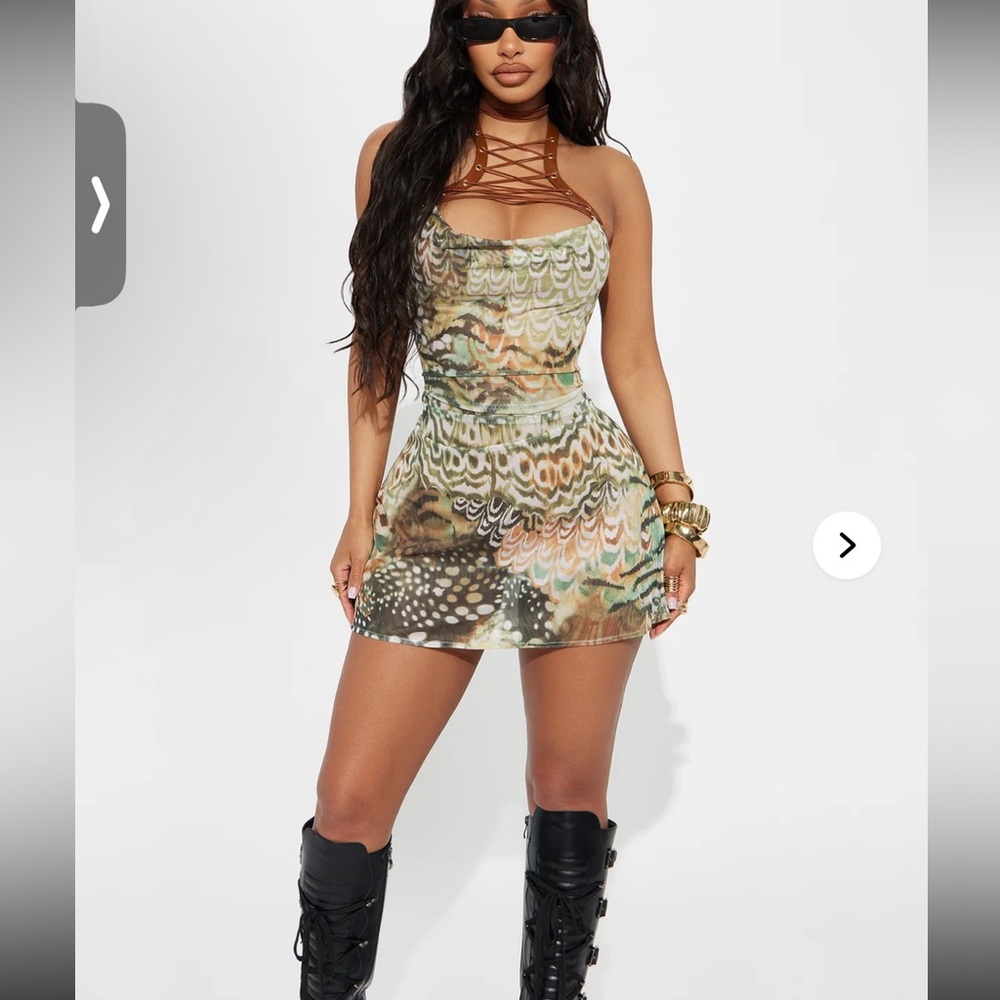 Fashion Nova Multicolor Mini Dress